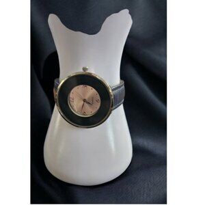 Vintage Avon Blue Strap Blue Face Ladies Quartz Watch